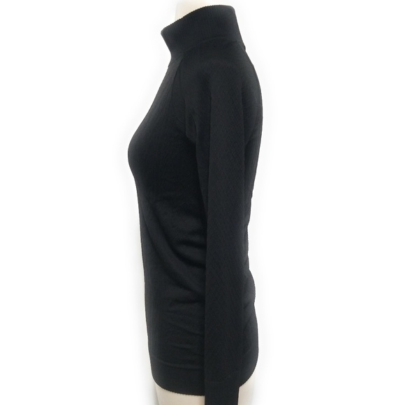 LULULEMON Rest Less Textured Black Mock Neck Top S - Picture 4 of 8